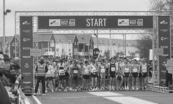 Careers picture Picture of the Reading Half Marathon start line